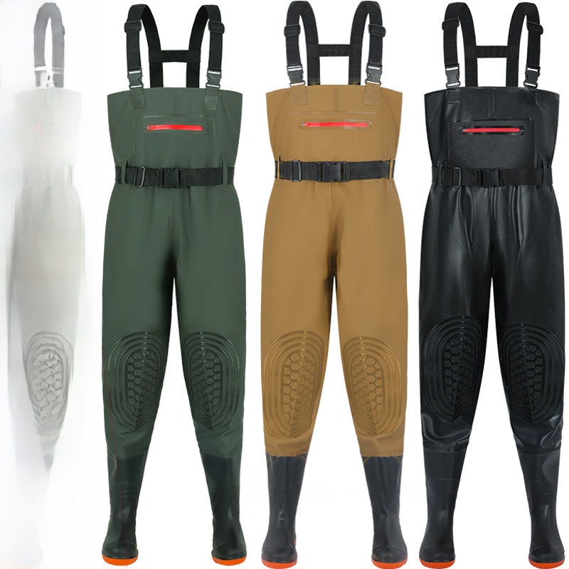 Fishing Rain Suit - Thickened Waterproof Overalls Rain Pants And