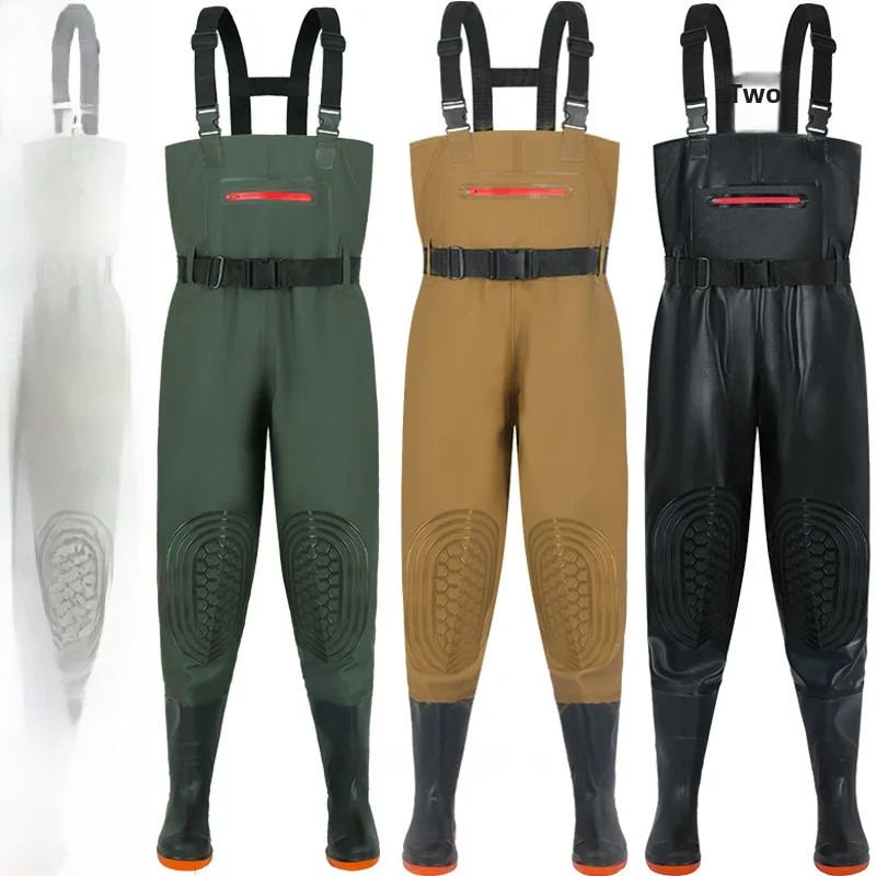 Fishing Rain Suit - Thickened Waterproof Overalls Rain Pants And