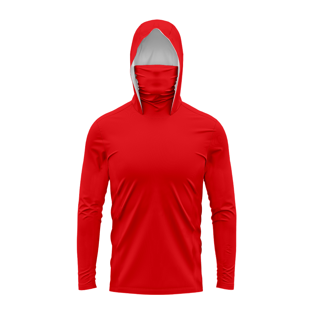 UPF 50+ Hooded Fishing Shirt M - Fishing Mask Sun Protection 评论和价格
