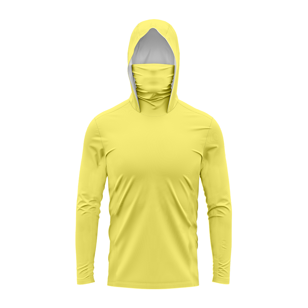 UPF 50+ Hooded Fishing Shirt M - Fishing Mask Sun Protection 评论和价格