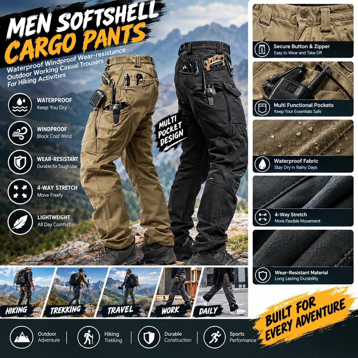 2026 Men Winter Waterproof Cli - Fishing Pants Waterproof 评论和价格