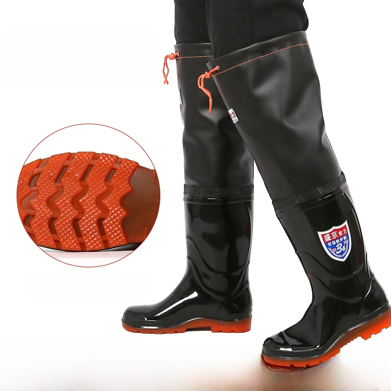 Thickened Over-Knee Rain Boots - Fishing Rain Suit 评论和价格