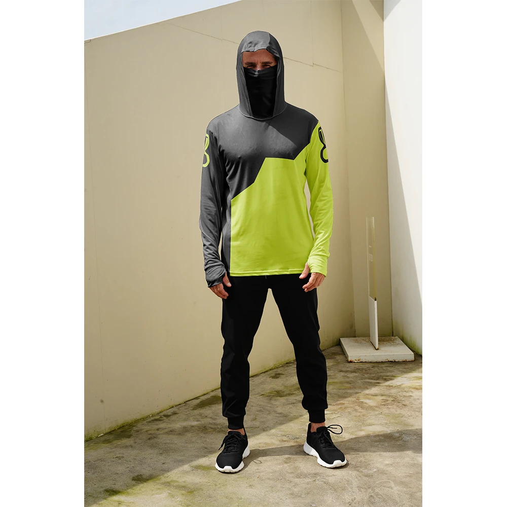 Men Women Hooded Long Sleeve F - Fishing Mask Sun Protection 评论和价格