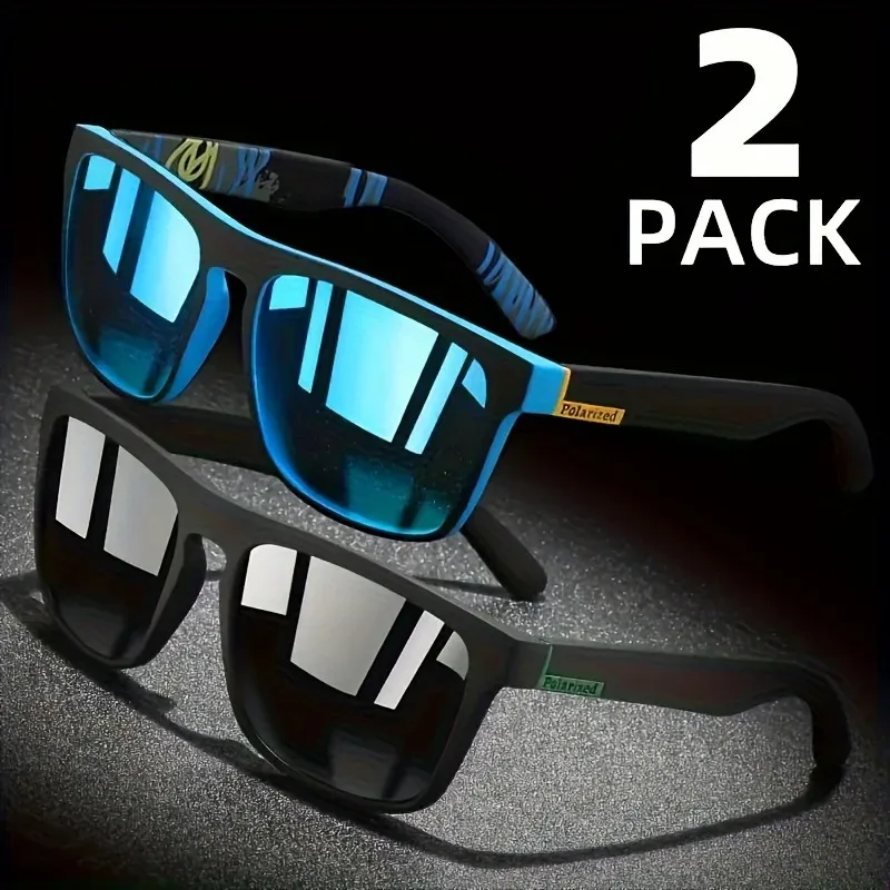 1/2pcs Square Sport Sunglasses - Fishing Sunglasses Polarized 评论和价格